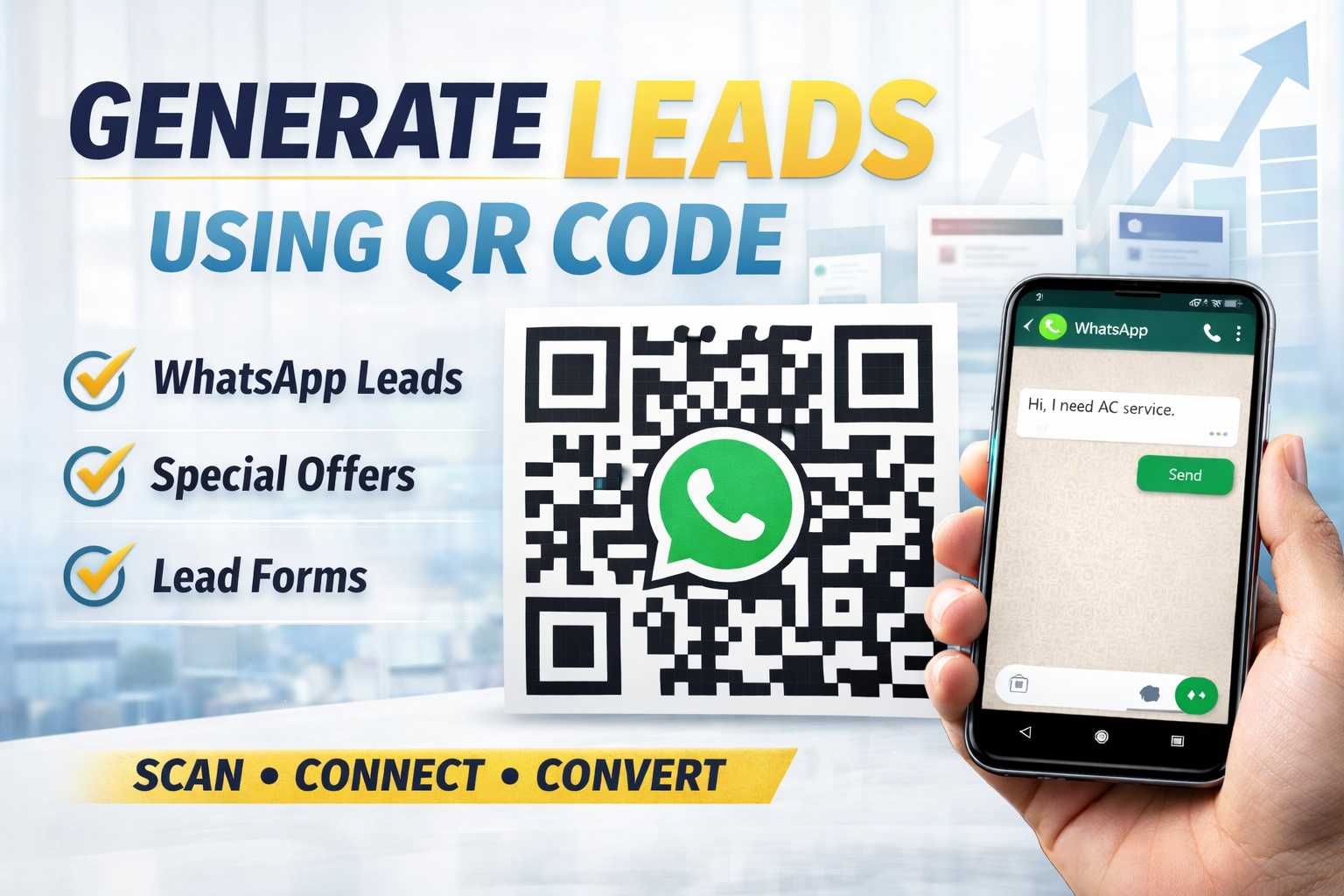How to generate leads using QR Code?