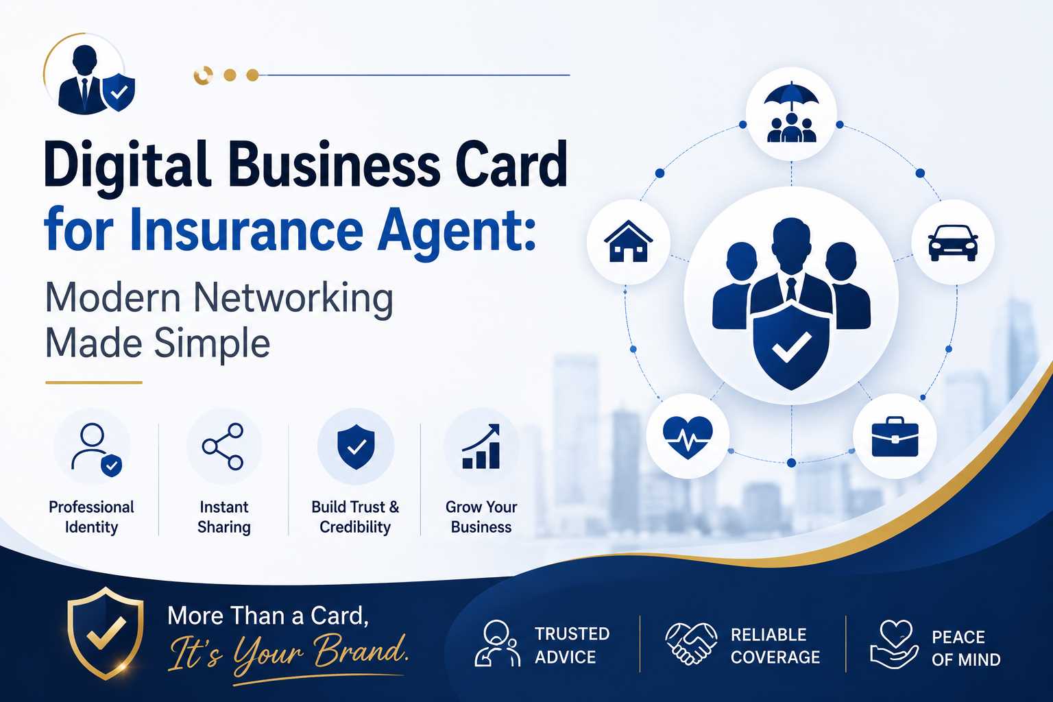 Digital Business Card for Insurance Agents : Modern Networking Make Simple