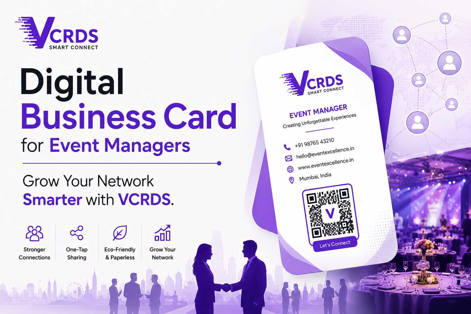 Digital Business Card for Event Managers: Grow Your Network Smarter with VCRDS