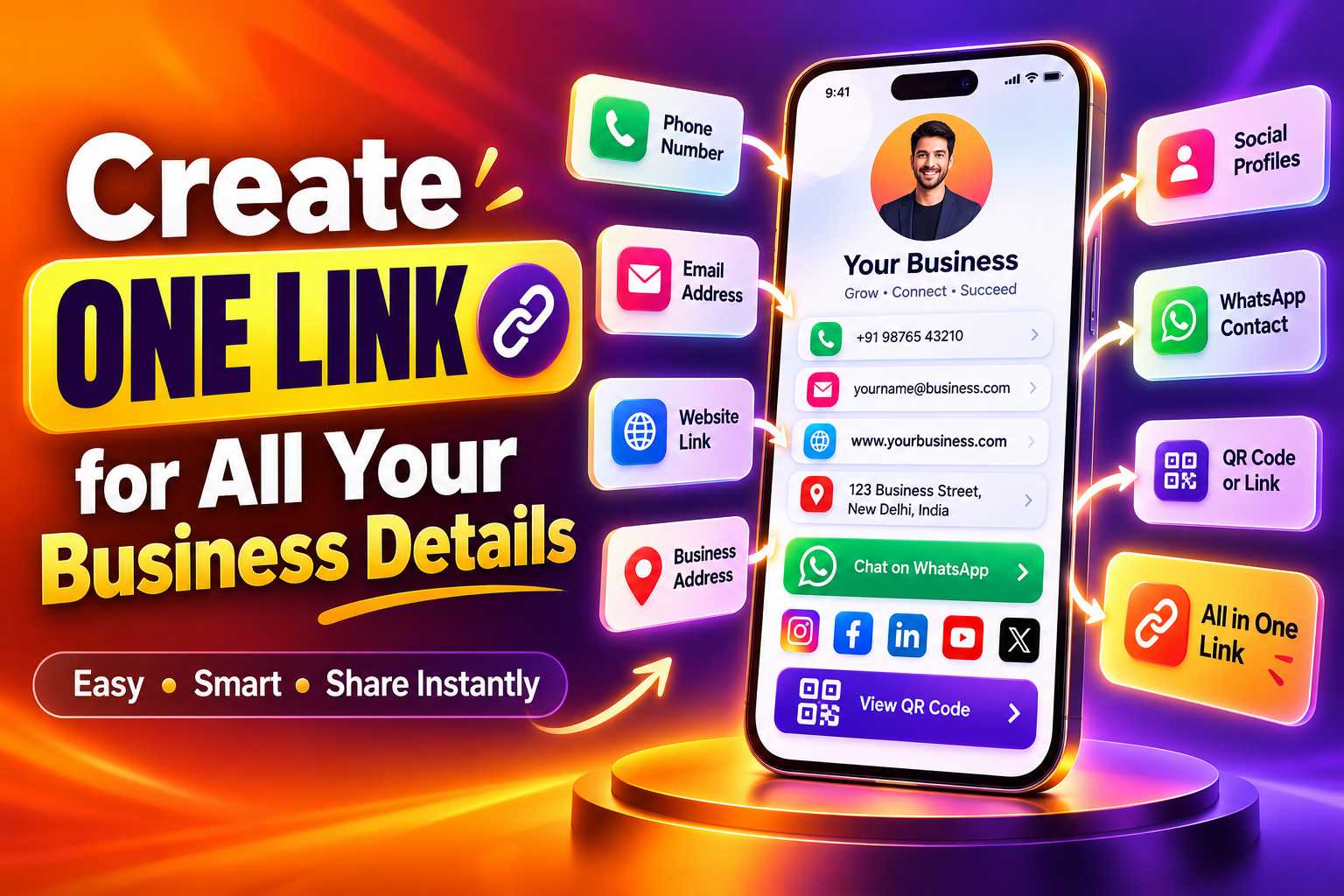How to Create One Link for All Your Business Details