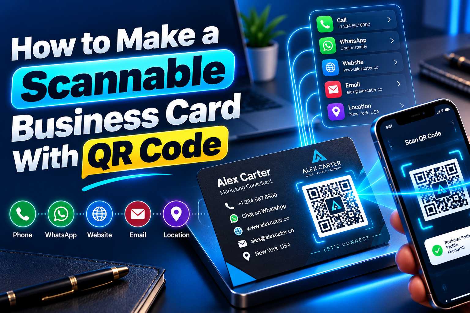 How to Make a Scannable Business Card With QR Code